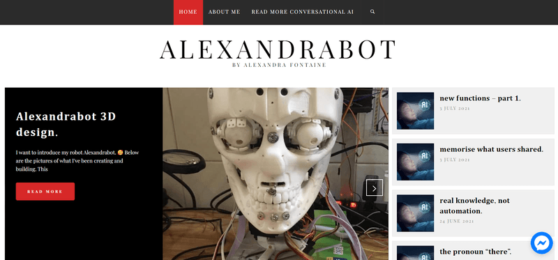 AI Based Software Alexandrabot Home Page