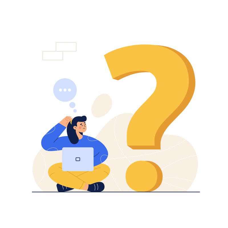 No idea, has questions, answers, search engines, internet, has answers, everything, confused, computers, laptops, people, career, occupation, happy, leisure, lifestyle, character, person, woman, female, pose, acting, posture, gesture, vector, illustration, flat, design, cartoon, clipart, drawin